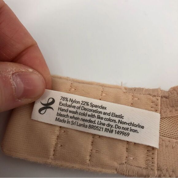 Lively Bra 34C Beige Nude Underwire Unpadded - Picture 7 of 9